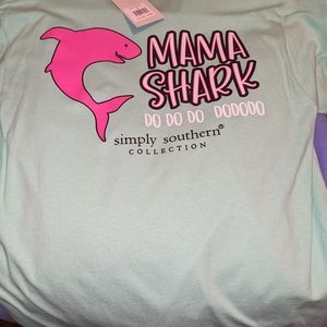 Simply southern mama shark shirt